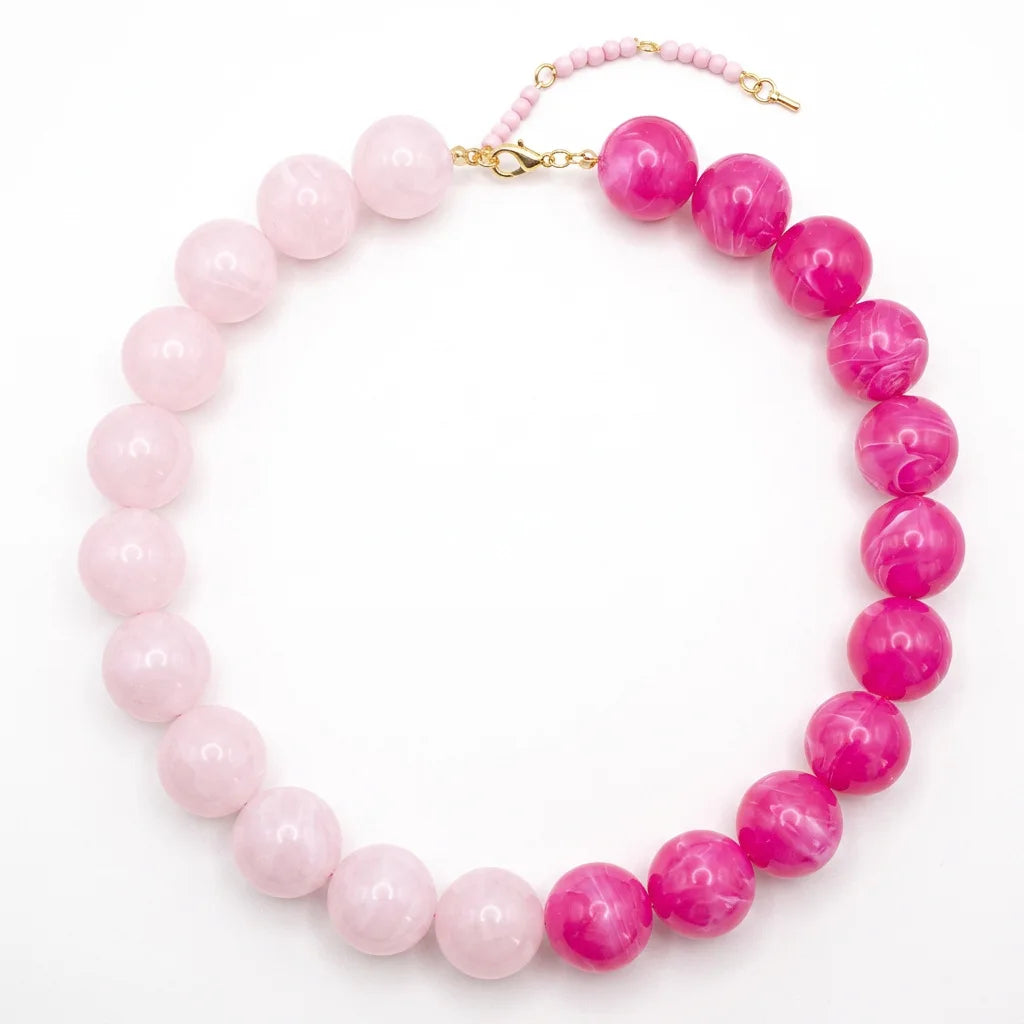 Summer Beach Chunky Bead Neckalce for Women  Multicolored Handmade Beading Collarbone Choker Boho Jewelry Holiday Gifts Bijoux