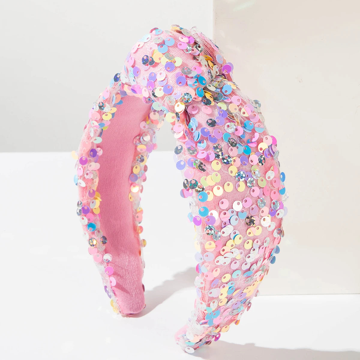New Fashionable Sweet And Fresh Headband For Women With High Luxury And Versatile High Headtop Wide Edge Knot Hair Accessories