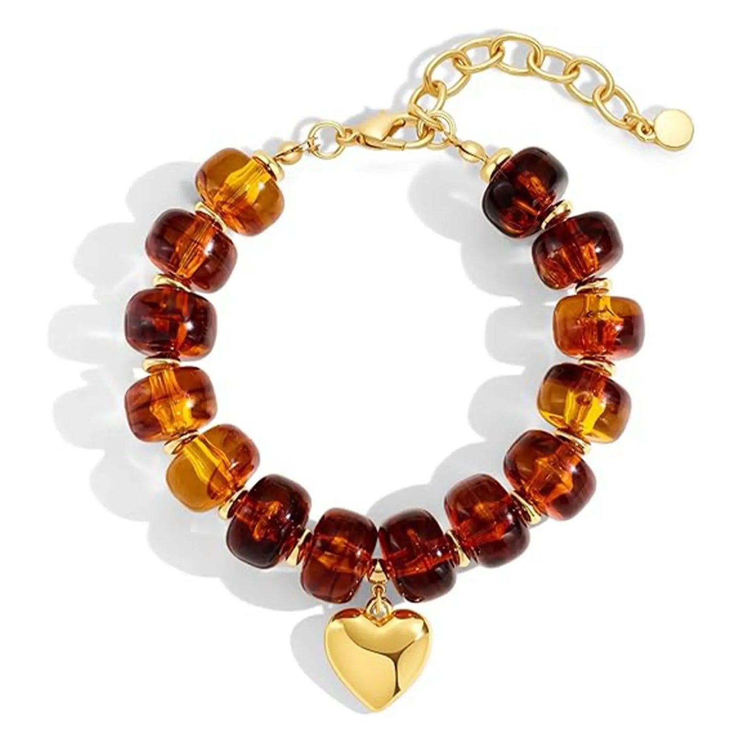 Boho Colorful Geometric Beads Elastic Bracelets for Women Fashion Acrylic Flat Round Bead Bracelet Beach Jewelry Gifts