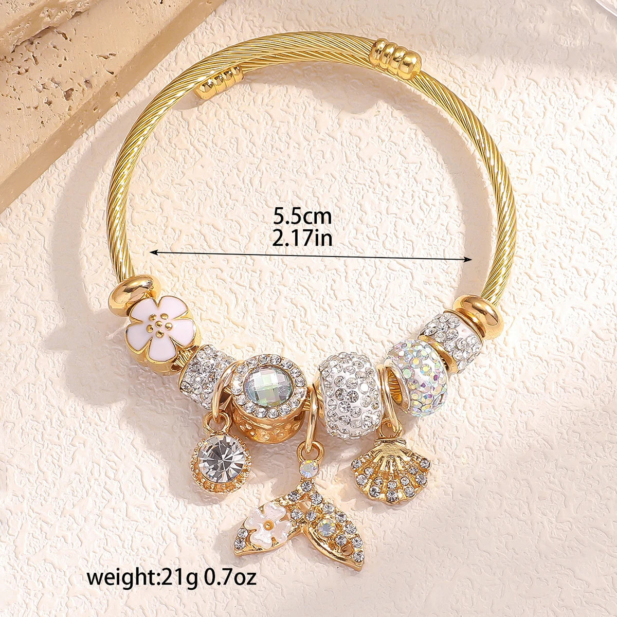 1PC Women's Fashion Pan Family Multi Element Beaded Bracelet Jewelry Accessories Suitable for Date, Party, Festival Gifts