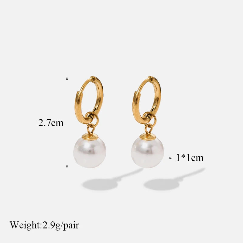 EILIECK 316L Stainless Steel Metal Flower Ear Dangle Piercing Earrings For Women Fashion New Jewelry Lady Gift Party сережки