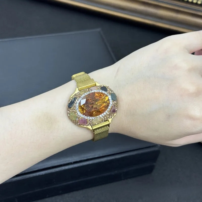 Color-Changing Sultan Stone Bracelets for Women Geometric Turkish Style Bangles Jewelry Elegant Fashion Pulseras Mujer