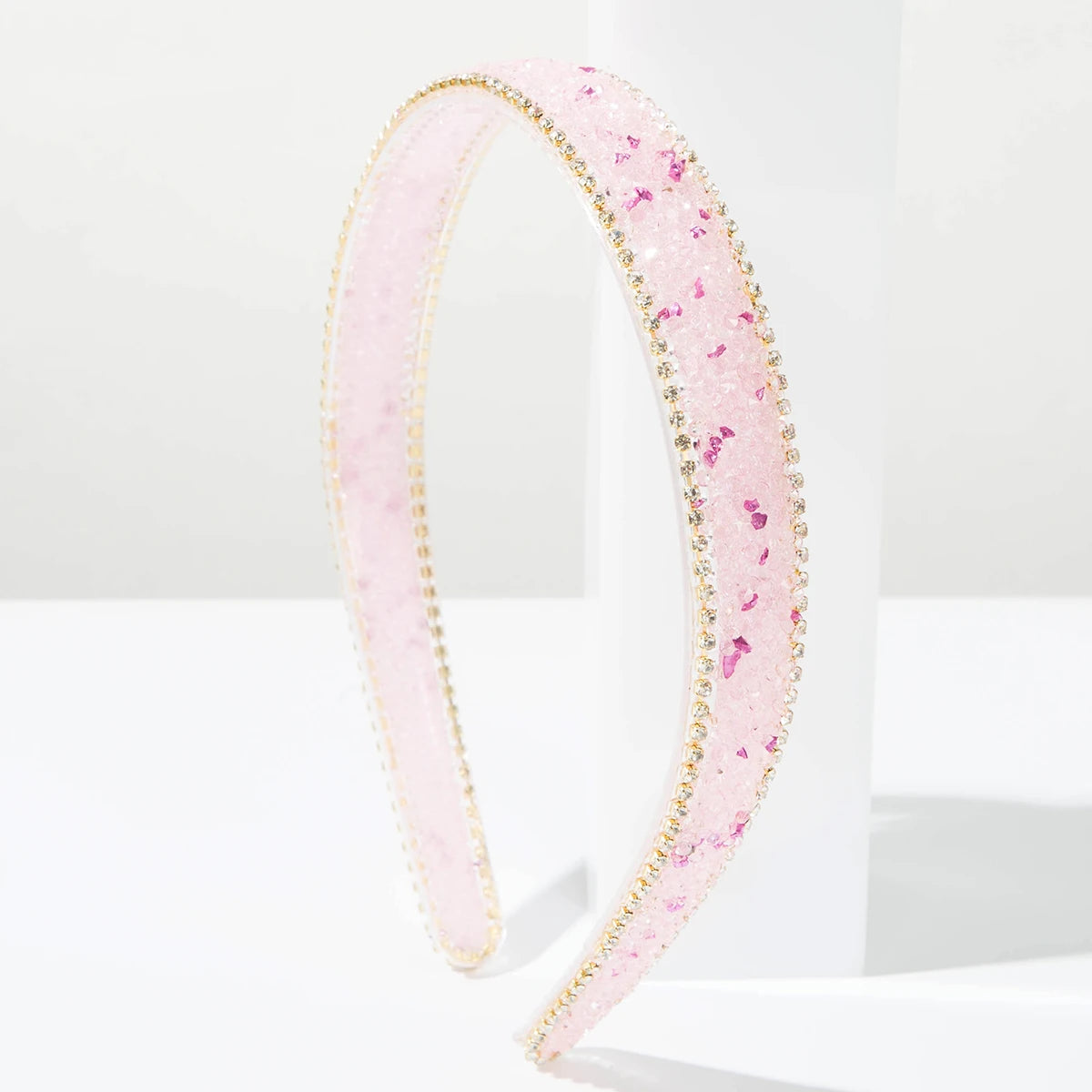 Cross Border New Retro Baroque Style Diamond Studded Anti Slip Teeth Fine Edged Headband Versatile Vacation Style Accessory