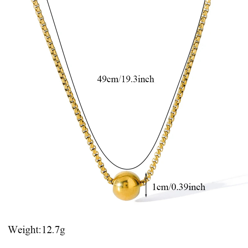 EILIECK 316L Stainless Steel Shell Starfish Pearl Pendant Necklace For Women Fashion New Party Gift Charm Neck Chain Jewelry
