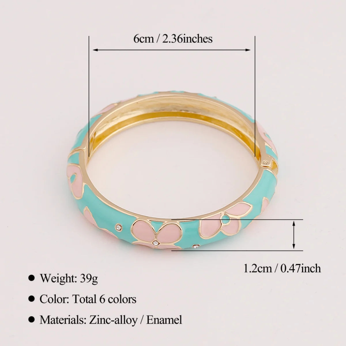 KMVEXO Bohemia Elegant Enamel Flower Bracelet For Woman Fashion Irregular Geometric Metal Bangle Punk Y2K Jewelry