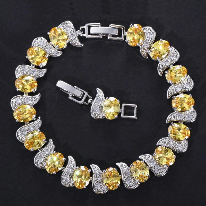 ThreeGraces Shiny Pink Cubic Zirconia Luxury Bridal Wedding Party Tennis Bracelet for Women Fashion Costume Jewelry BR084