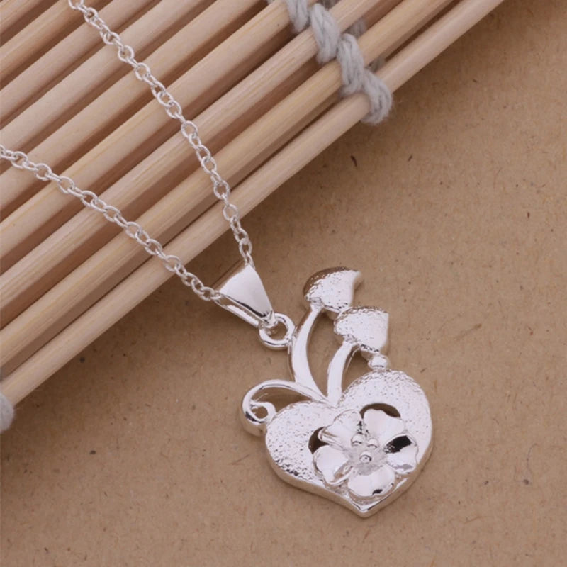 High Quality 925 Sterling Silver Necklace Pendant Chain For Women Exquisite Student Girlfriend Jewelry Accessories Gifts