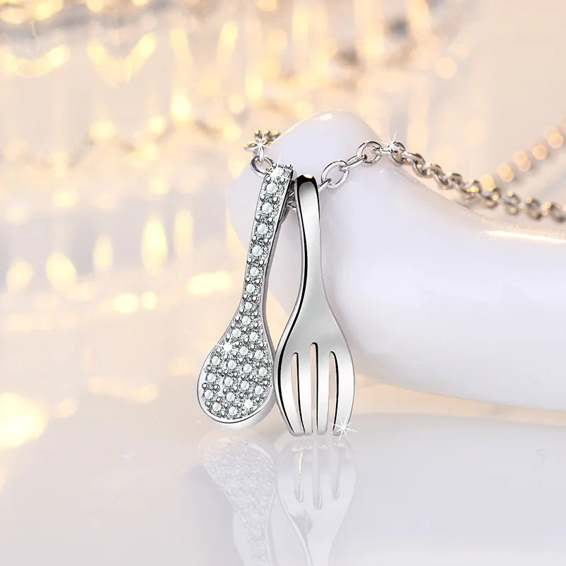 925 Sterling Silver Necklace Pendant Romance Heart Zircon High Quality For Woman Fashion Wedding Engagement Jewelry Gift