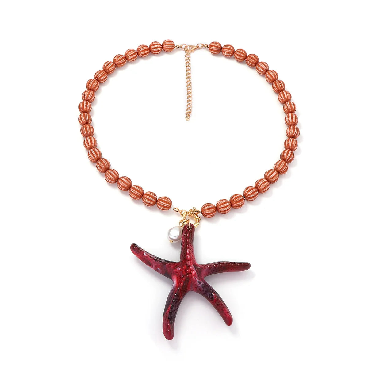 2026 Summer Beach Vacation Style Ocean Lobster Crab Pendant Colorful Beaded Necklace