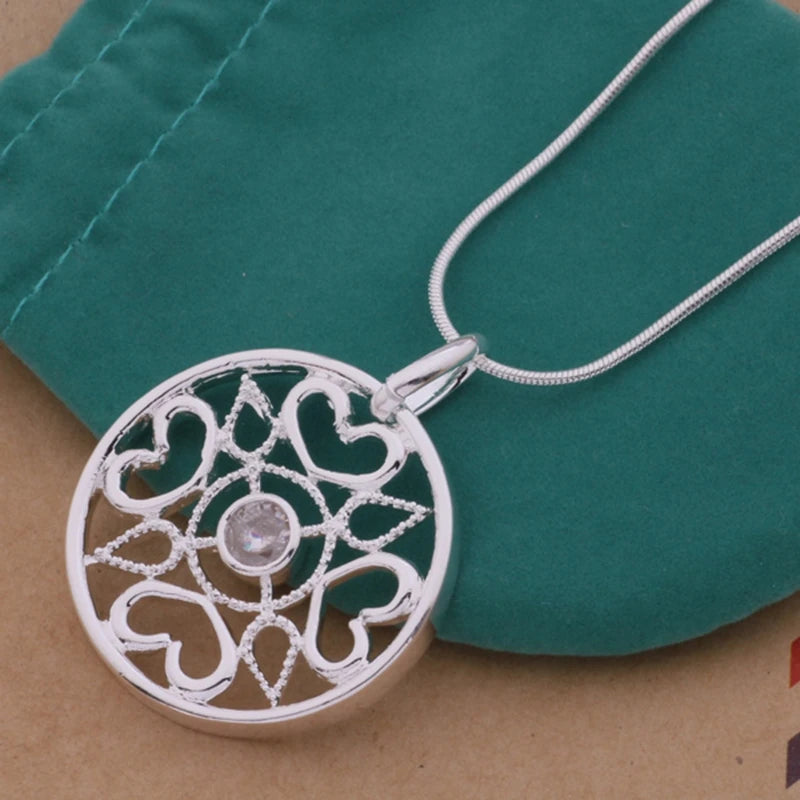925 Sterling Silver Necklace Pendant wholesale High quality Fashion jewelry chains for women luxury wedding gifts