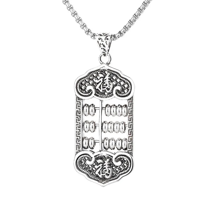 New 925 Sterling Silver Abacus Necklace Pendant Luxury vintage High Quality For Women Men Wedding Engagement Fashion Jewelry