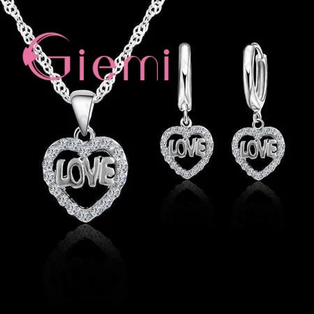 S925 Silver Needle Luxury Jewelry Sets 24 Models Option Cubic Zircon Rhinestone Charming Pendant Wedding Engagement Accessory
