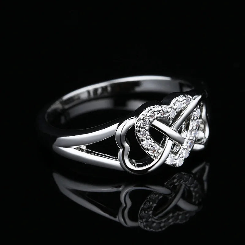 925 Sterling Silver Rings 6-9 Size Exquisite AAA Zircon For Women Exquisite Student Girlfriend Jewelry Accessories Wedding Fash