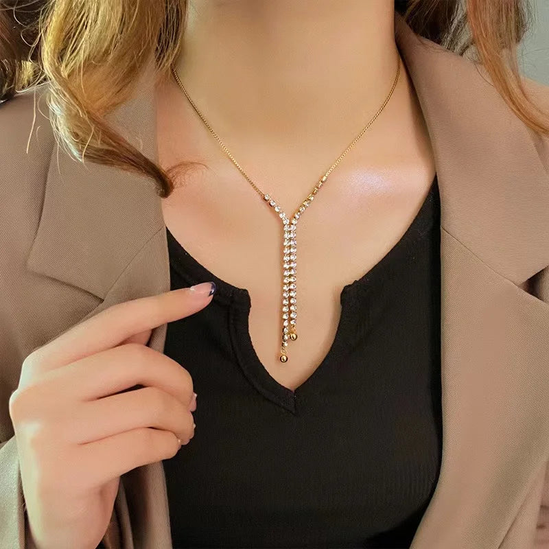 EILIECK 316L Stainless Steel Metal Sun Starfish Shells Pendant Necklace For Women Exquisite Neck Chain Waterproof Jewelry Gift