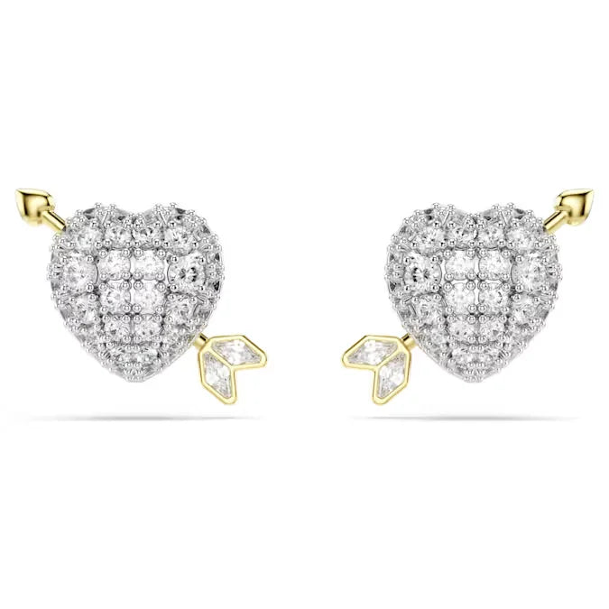 2026 New High-Quality Bee, Cupid's Arrow Heart Candy Snowflake Crystal Earrings for Women - Romantic and Elegant Holiday Gift