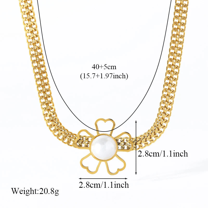 EILIECK 316L Stainless Steel Creative Sparkling Black Heart Pendant Necklace For Women Fashion Neck Chain Waterproof Jewelry