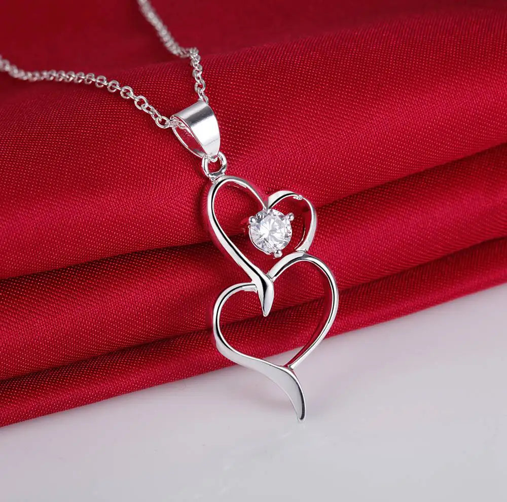 Hot 925 Sterling Silver Necklace Pendant Tree High Quality For Women Wedding Engagement Fashion Jewelry Gifts