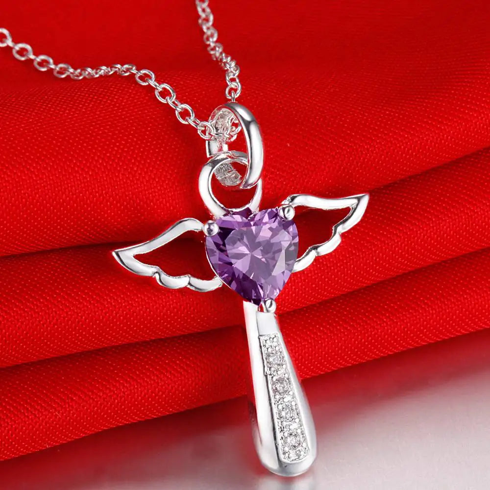 Hot 925 Sterling Silver Necklace Pendant Tree High Quality For Women Wedding Engagement Fashion Jewelry Gifts