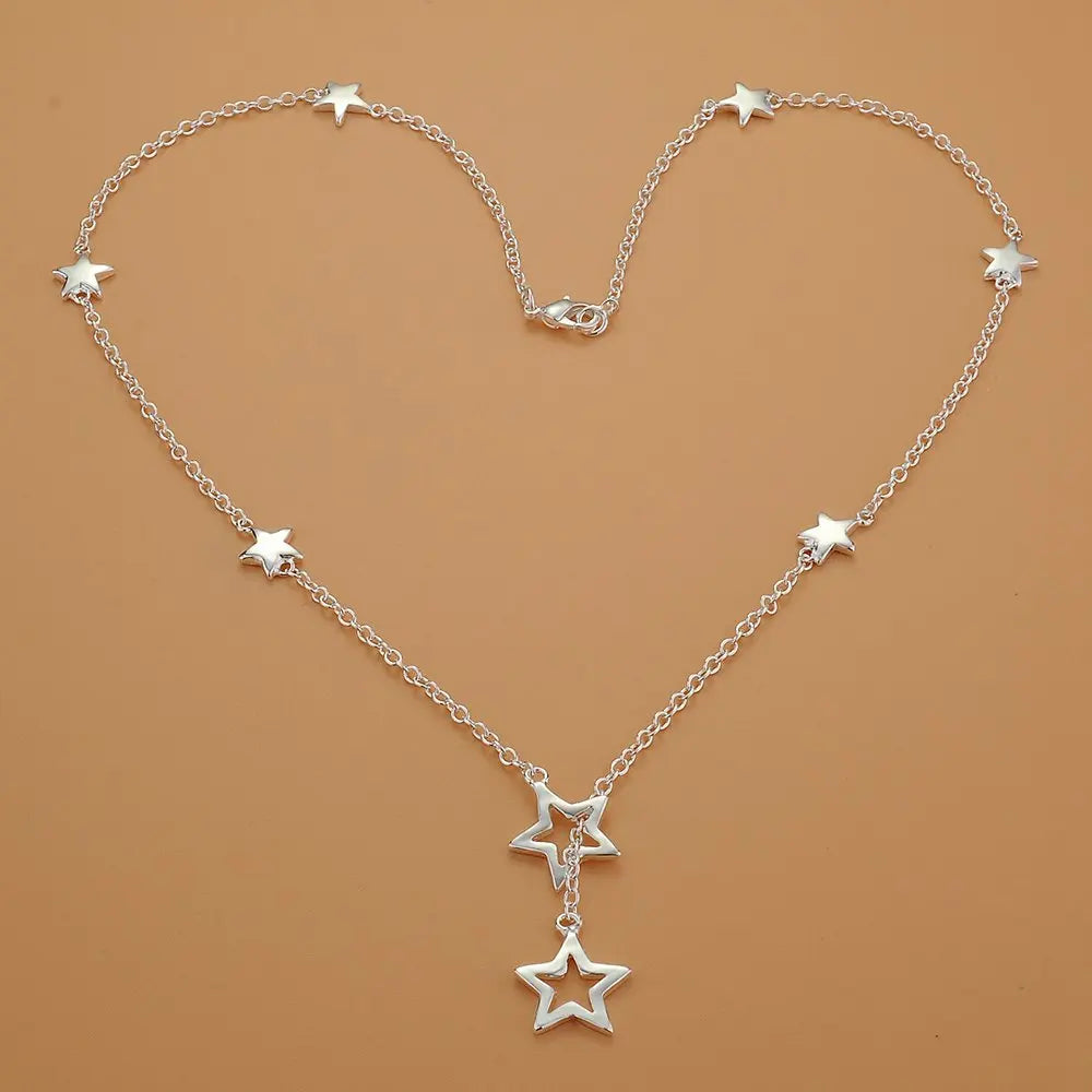 Hot 925 Sterling Silver Necklace Pendant Tree High Quality For Women Wedding Engagement Fashion Jewelry Gifts