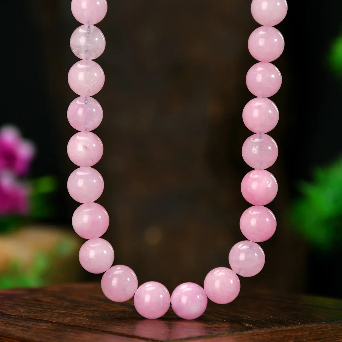 Summer Bohemia Colorful Natural Stone 10mm Bead Necklace Handmade Glass Beading Collar Choker for Women Girls Trend Jewelry Gift