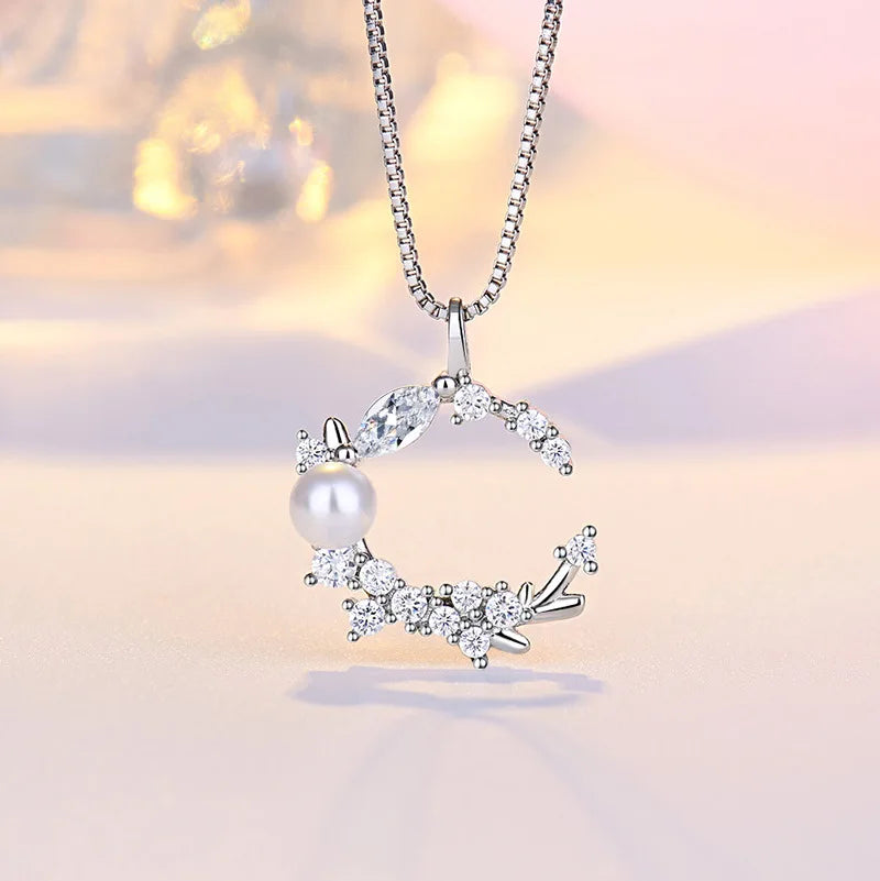 925 Sterling Silver Necklace Pendant Romance Heart Zircon High Quality For Woman Fashion Wedding Engagement Jewelry Gift