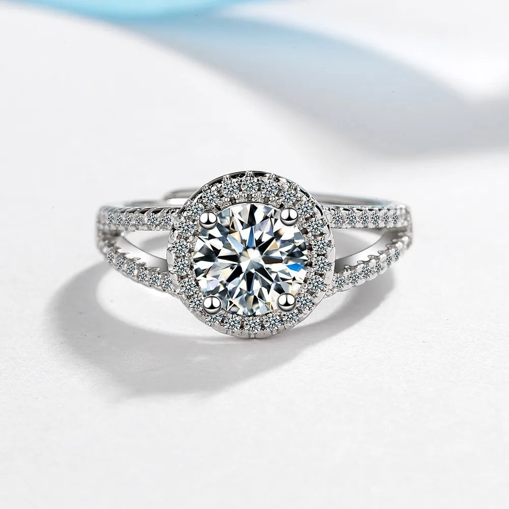 New 925 Sterling Silver 6A Zircon Ring Luxury Shines Simplicity Fashion Exquisite For women Wedding Engagement Jewelry