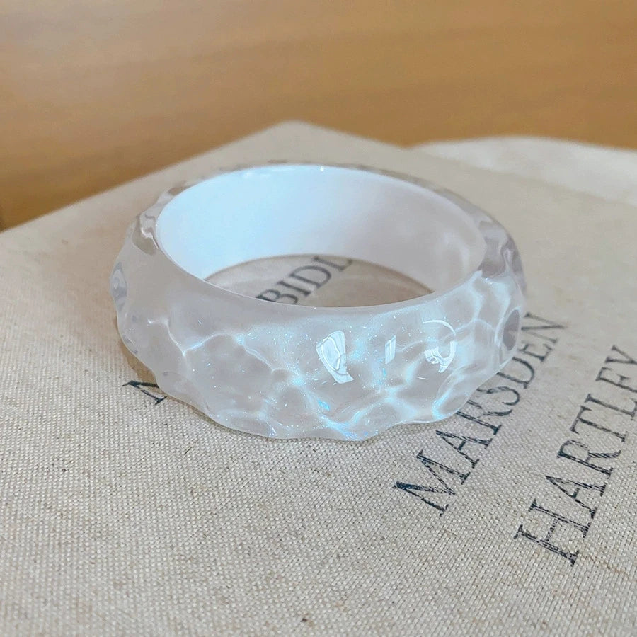 2026 Trendy Summer Irregular Fashion Resin Bracelet For Fashion Women Charm Sea Beach Seaside Vacation Jewelry Accessories