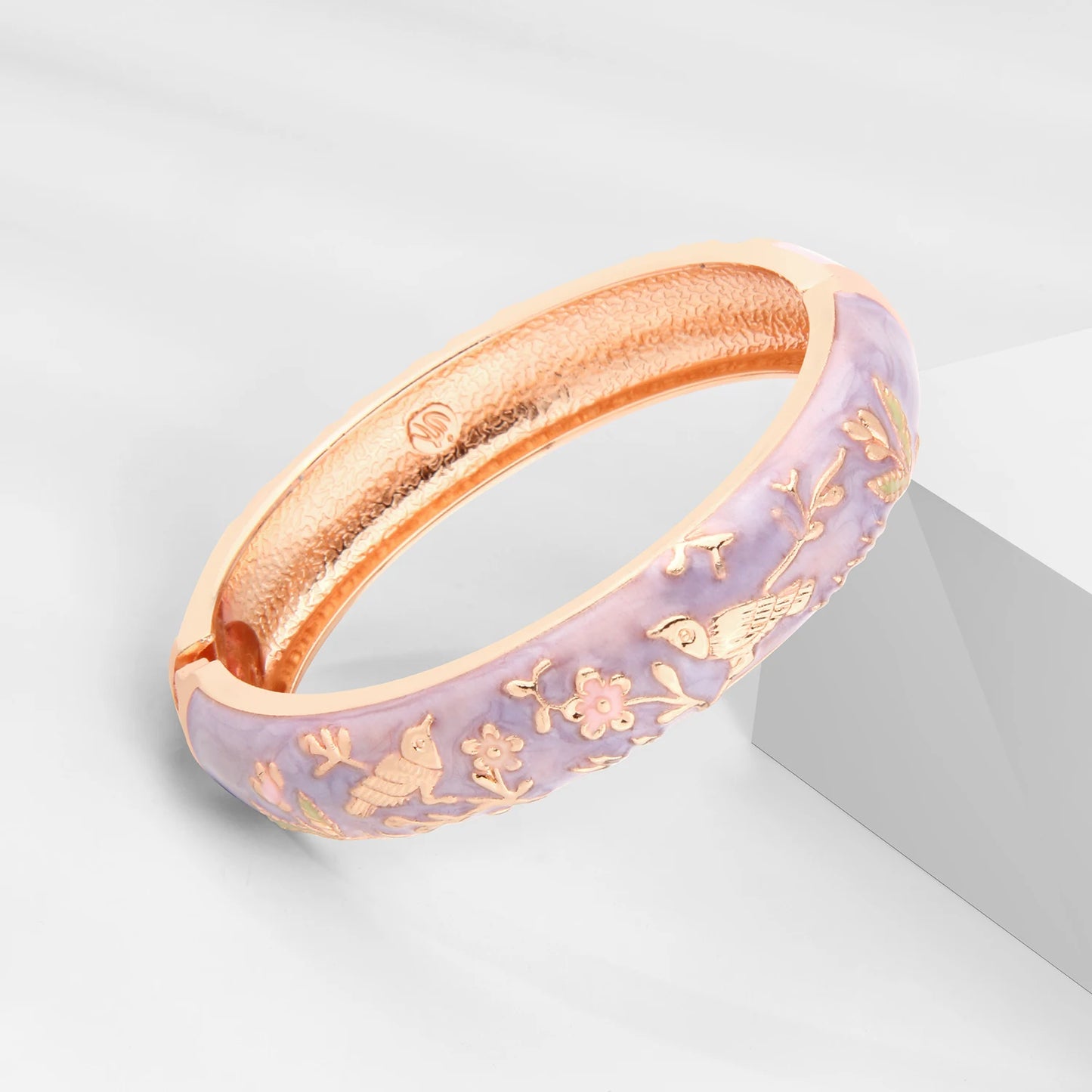 1/6 PCS Purple Enamel Bangle On Hand Cloisonne Bracelet For Women India Women's Hand Bracelets African Jewelry Hawaiian Bohemian