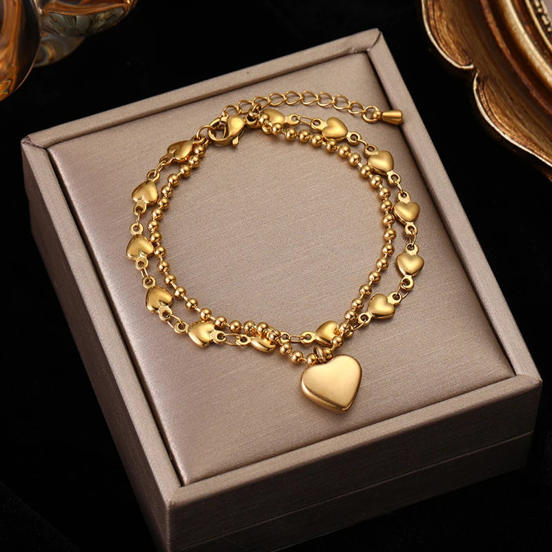 EILIECK 316L Stainless Steel Cubic Zirconia Butterfly Chain Bracelet For Women New Rust Proof Office Ladies Chic Jewelry Gift