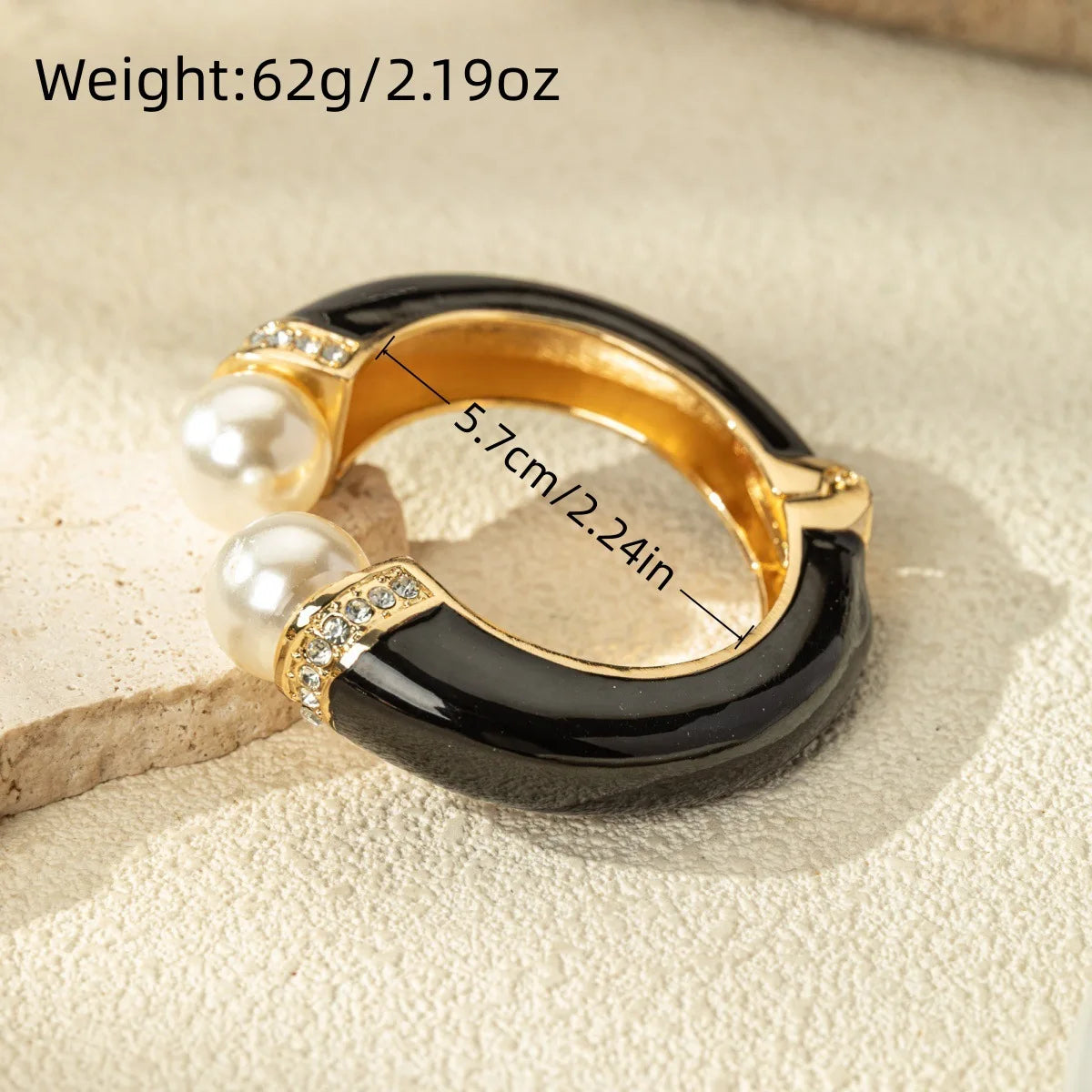 KMVEXO Exaggerated Unique Black Imitation Enamel Metal Wide Bangles Women Geometric Irregular Spring Bracelet Punk Rock Jewelry