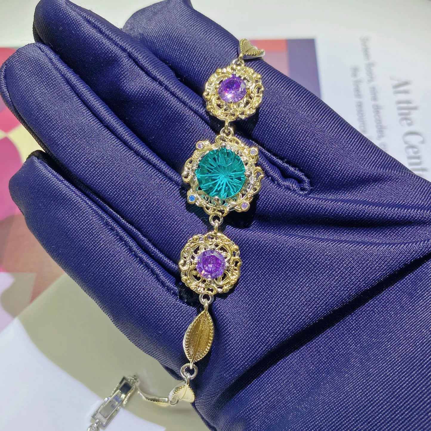Fashion 925 Sterling Silver Women Green Zircon Necklace Earring Ring Bracelet Female Jewelry Set Birthday Party Anniversary Gift
