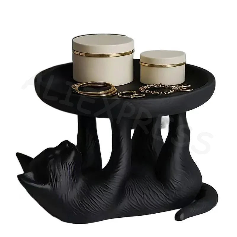 Playful And Cute Cat Design, Novel Style, Ideal For Desktop Organization 3D Printed Fun Cat Jewelry Tray
