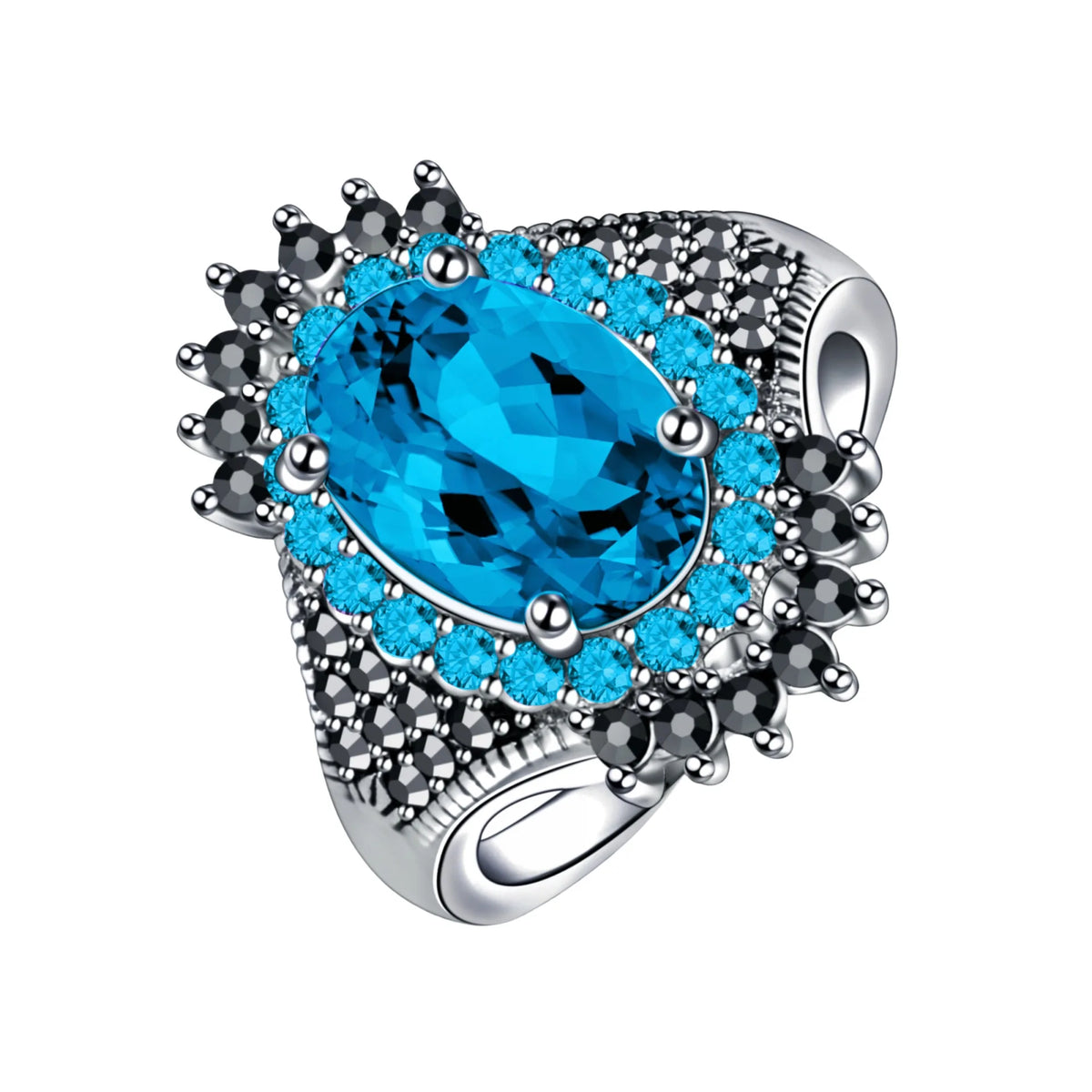 Big 925 Sterling Silver Vintage Women Ring Simplicity Fashion Exquisite Student Girlfriend Jewelry Accessories Wedding Party