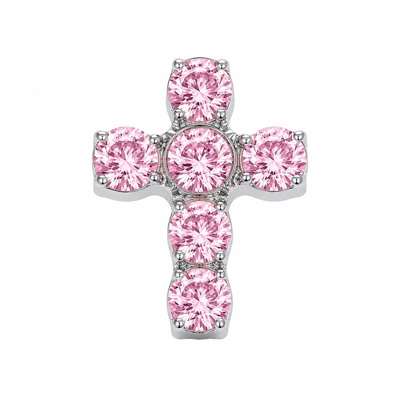 EILIECK 1Pcs ASTM F136 Titanium Spiral Cross Zirconia Ear Piercing 16G Lip Nose Body Piercing Earrings Body Piercing Jewelry