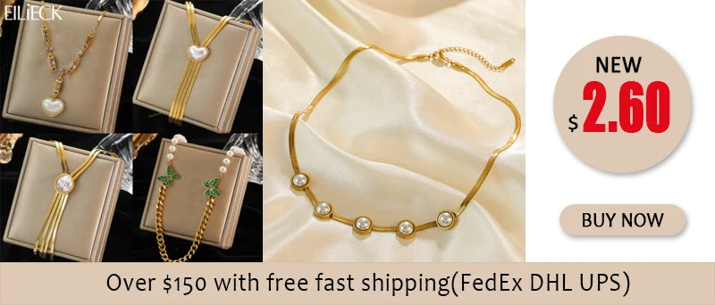 EILIECK 316L Stainless Steel Colorful Heart Love Zircon Pendant Necklace For Women Fashion 2 IN 1 Neck Chain Jewelry Gift collar