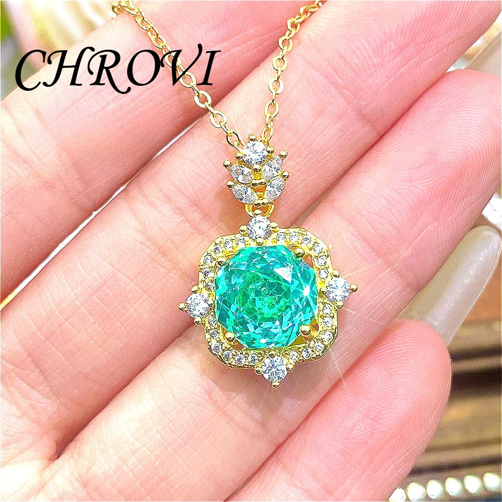 New 925 pure silver millennium rose gold necklace pendant stud earrings and colorful ring set