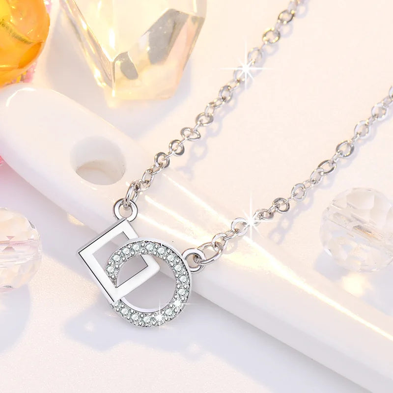 925 Sterling Silver Necklace Pendant Romance Heart Zircon High Quality For Woman Fashion Wedding Engagement Jewelry Gift