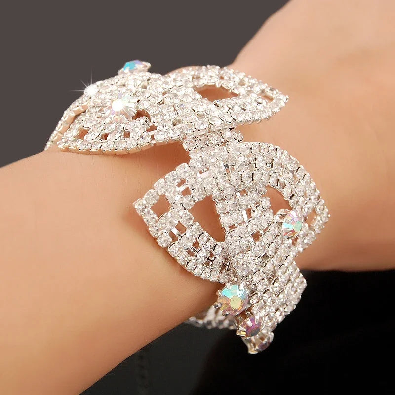 New Fashion Charm Bracelets 925 Silver AAAAA Zircon Crystal Women Bracelet Wedding Engagement Luxury Jewelry
