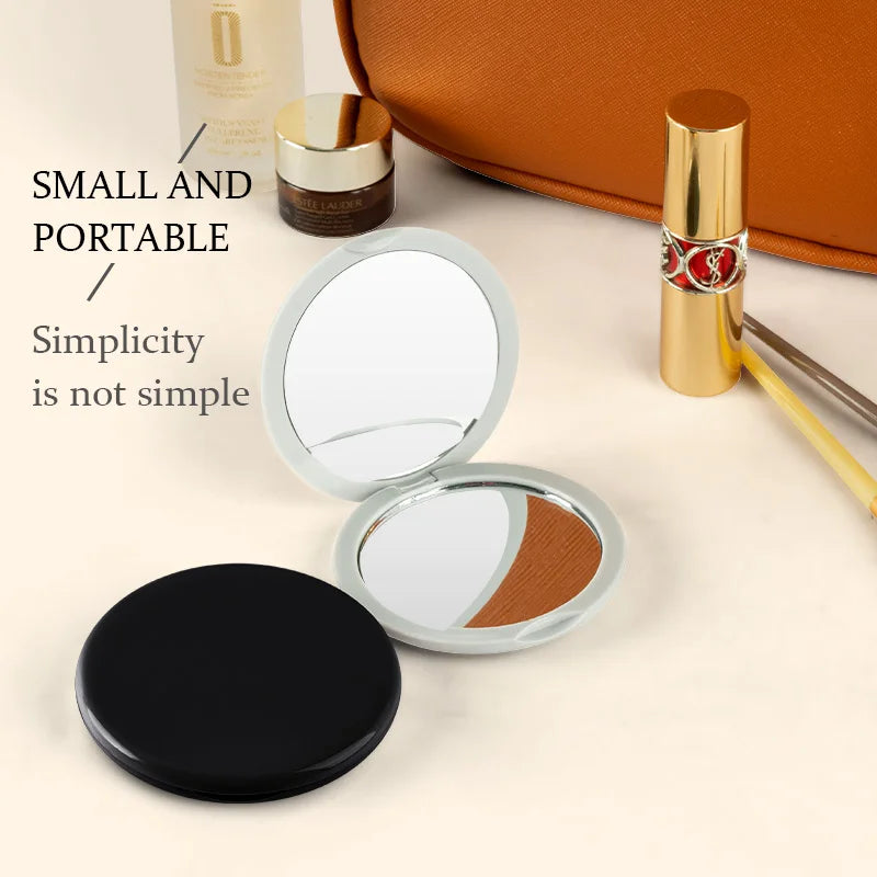 LED Compact Mirror with 1X/10X Magnification Portable Folding Handheld Small Pocket LED Travel Makeup Mirror for Daily Use/Gift/