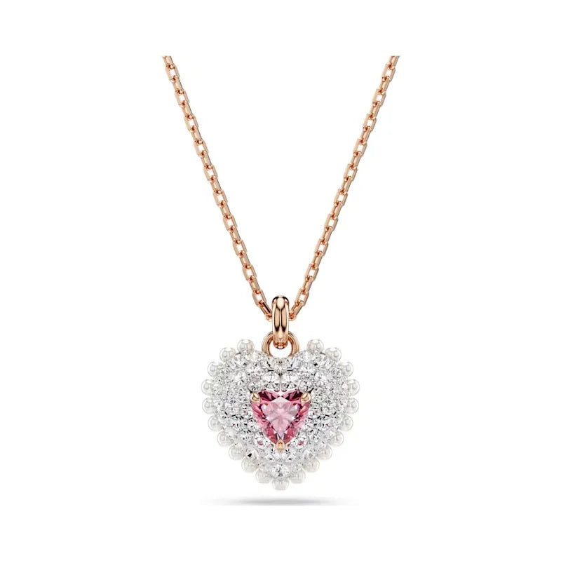2026 New High-Quality Sparkling Crystal Seashell Seahorse Heart Cross Feather Elegant Necklace Collarbone Chain Valentine's Day