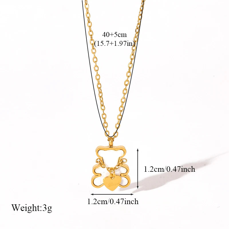 EILIECK Women's Cute Trendy Dragonfly Pendant Necklace 18K Gold-plated Stainless Steel Neck Chain Daily Water-resistant Jewelry
