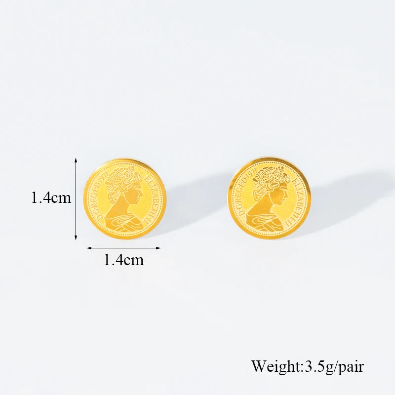 EILIECK 316L Stainless Steel Butterfly Heart Drop Earrings For Women Fashion New Ear Stud Gold-Plated Waterproof Jewelry Gift