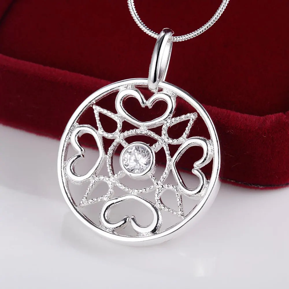 925 Sterling Silver Necklace Pendant wholesale High quality Fashion jewelry chains for women luxury wedding gifts