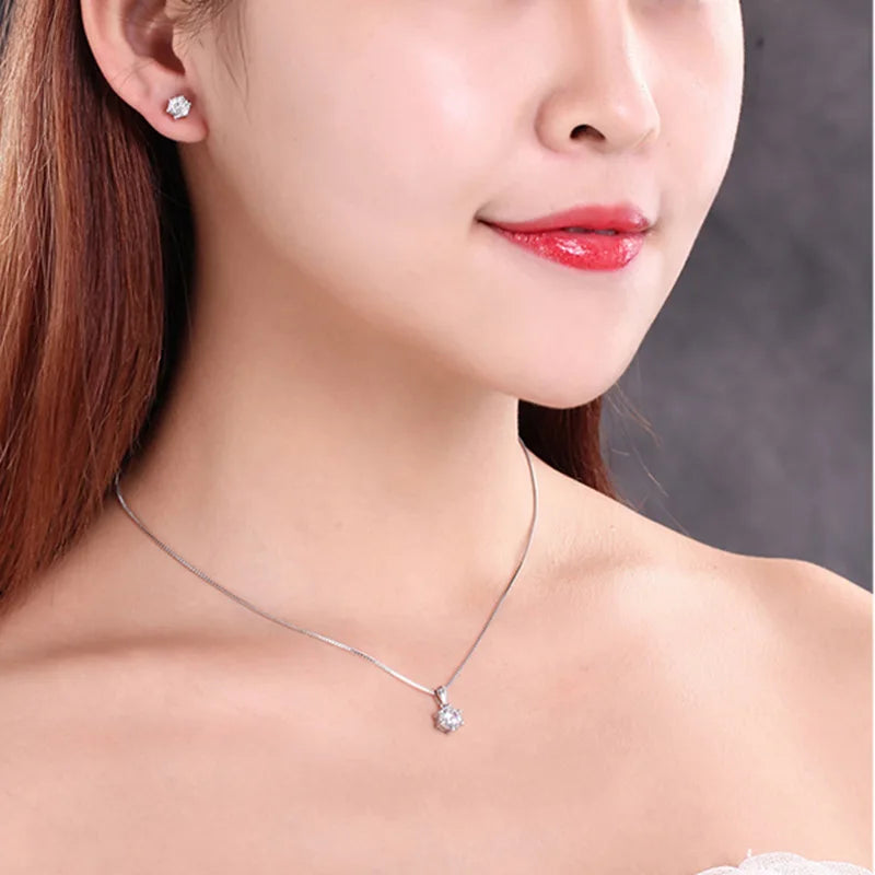 925 Sterling silver necklace pendant High quality Heart Fashion jewelry chains For Women Men Wedding Birthday Party Gift