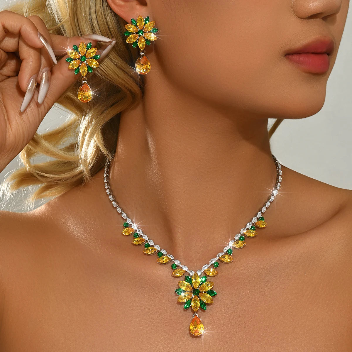 French Luxury Color Set with Floral Design, Exploring the Store, Taking Photos with Girlfriends, and Gifting as Companions