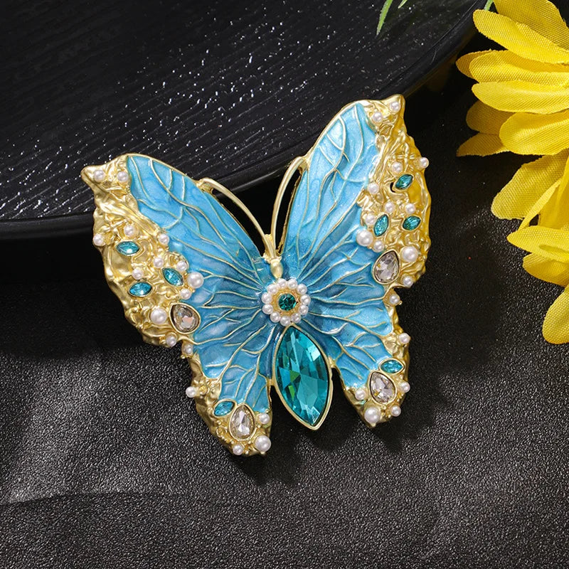 2025 New Butterfly Brooch Model Red Carpet Film Festival Show Dress Accessories Scarf Hat Bag Pin