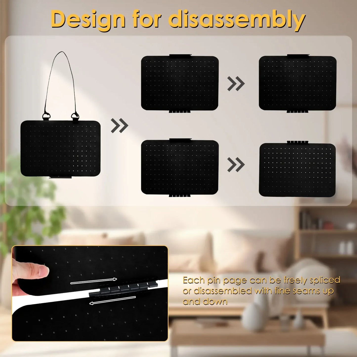 Hanging Enamel Lapel Pin Display Panels Felt Badge Button Brooch Storage Holder Jewelry Necklace Display Stand Earring Organizer