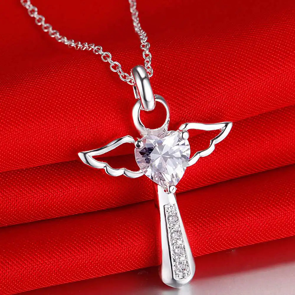 Hot 925 Sterling Silver Necklace Pendant Tree High Quality For Women Wedding Engagement Fashion Jewelry Gifts