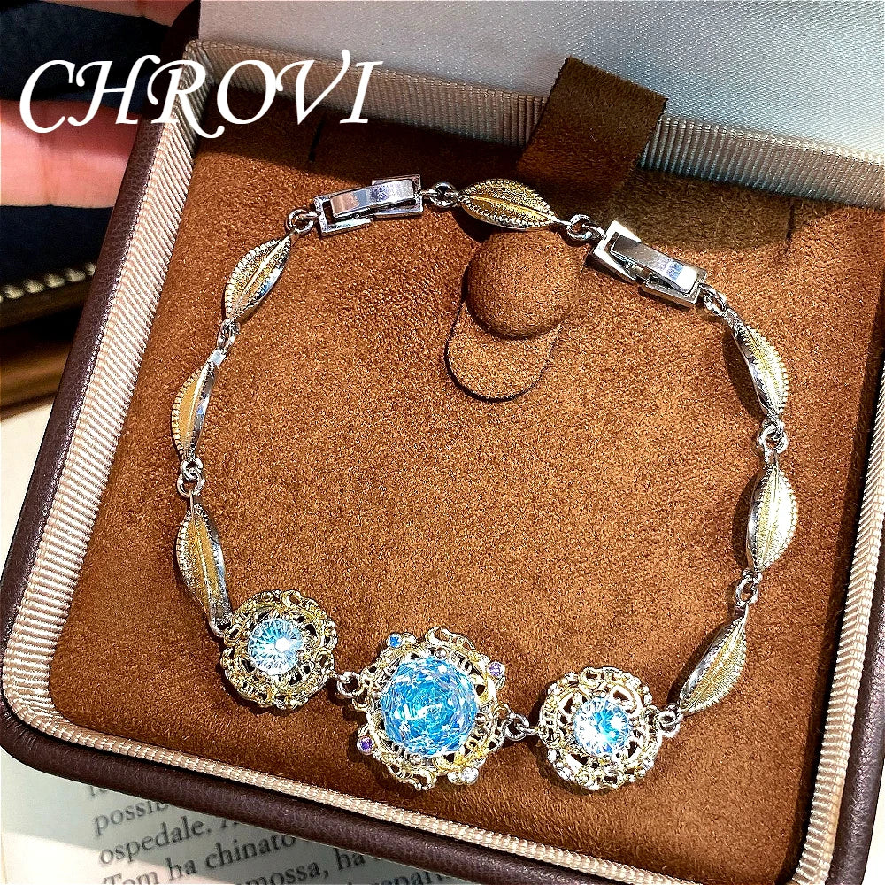 Luxury-Style 925 Sterling Silver Octagonal Millennium Rose Beaded Hand Chain for Women - Fashionable and Versatile Accessory
