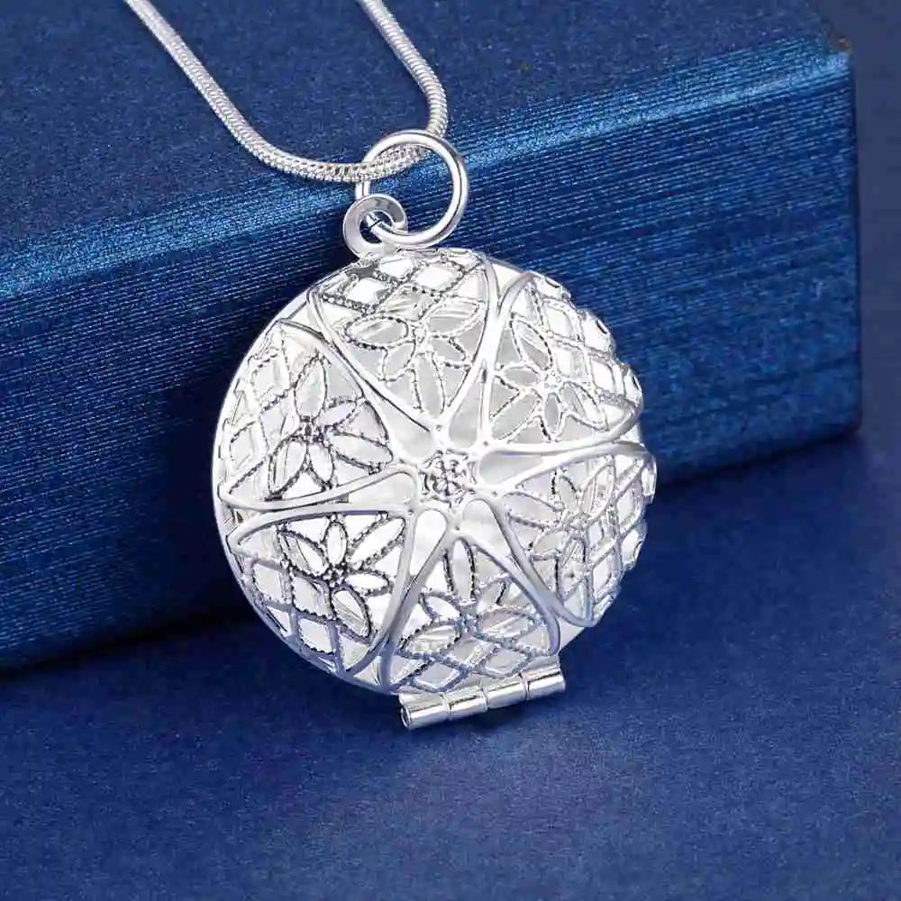 Hot 925 Sterling Silver Necklace Pendant Tree High Quality For Women Wedding Engagement Fashion Jewelry Gifts
